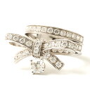 【中古】CHANEL シャネル リュバン リング 指輪 K18WG/ダイヤモンド ホワイトゴールド 小物 アクセサリー ジュエリー エレガント レディース
