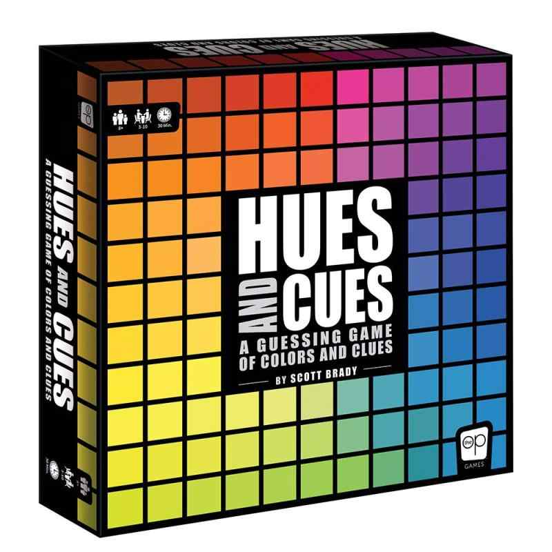 USAOPOLY ヒューズ&amp;キューズ HUES and CUES 鮮やかな色あてゲーム 家族でのゲームナイトに ヒントの言葉と色をつなぎ合わせる 480色の正方形から推測