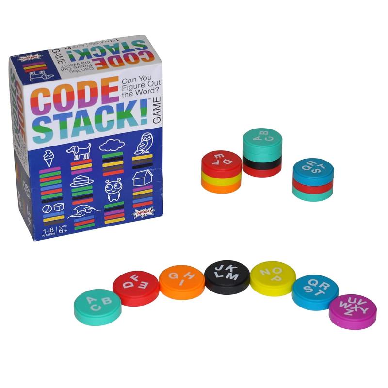 AMIGO Code Stack — Crack The Code Family Wordゲーム 1台で4つのゲームで最大8人までプレイ可能