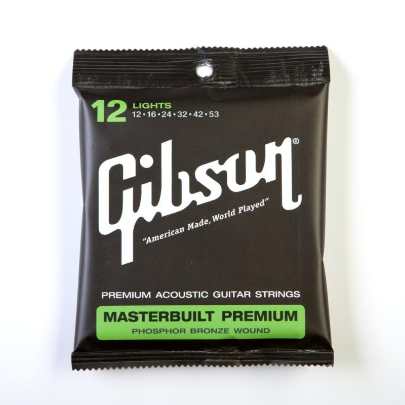 Gibson SAG-MB12 アコースティックギター弦 Masterbuilt Premium ライトゲージ 012-053 (ギブソン)