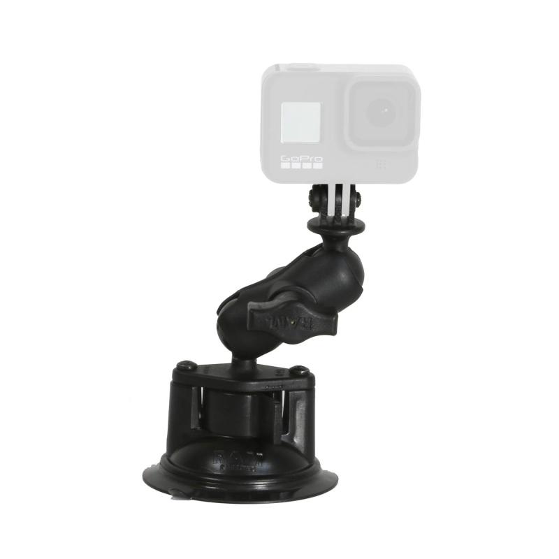 RAM MOUNTS ラムマウント 【セット】GoProカメラマウント サクションカップマウント アーム S GoProアダプター [1インチ] RAM-B-166-A-GOP1U