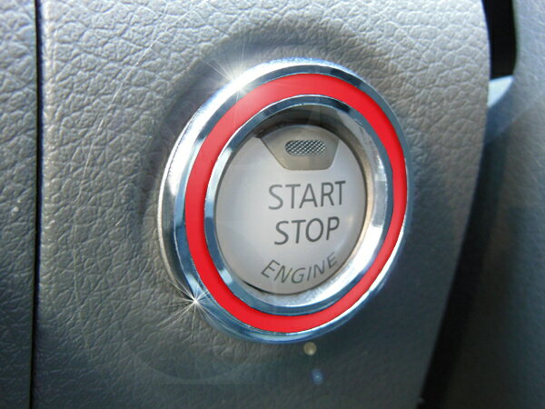 ニッサン NV350 CARAVAN キャラバン 専用　スタートボタンリング ロッソレッド DMMC