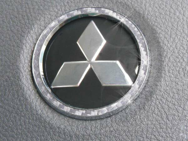 ミツビシ DELICA D2 デリカ D2 専用 ステアリングセンターリング シルバーカーボン DMMC