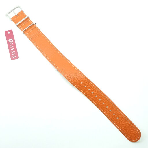 【デッドストック】カシス CASSIS ナトー レザー オレンジ 22mm 25-M-259 【デッドストック】カシス CASSIS ナトー レザー オレンジ 22mm 25-M-259