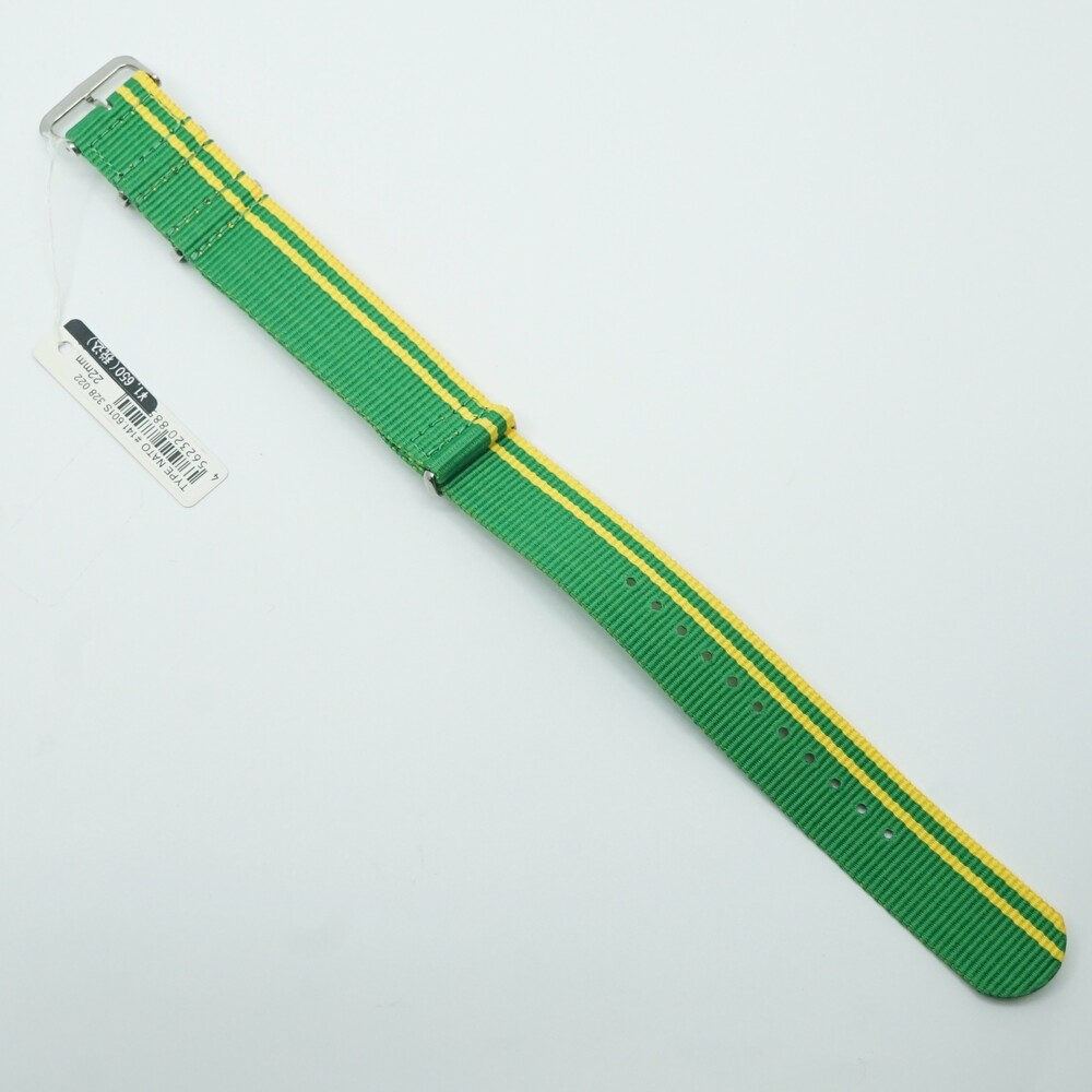 ＼ 1000円ポッキリ ／ CASSIS カシス ナトーバンド 22mm メンズ ナイロン グリーン イエロー 腕時計 ベルト 時計ベルト NATO ベルト ストラップ TYPE NATO タイプナトー 25-M-256