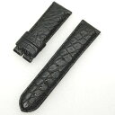 GRIMOLDI グリモルディ 純正 22mm クロコダイル 時計バンド メンズ レザーバンド ブラック 腕時計 ベルト 時計ベルト ワニ革 革ベルト 時計 腕...