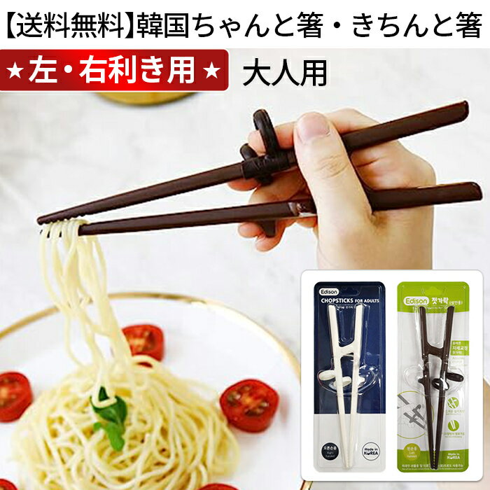 【送料無料】ちゃんと箸・きちんと箸 大人用 右利き, 左利き 韓国 箸/お箸/食器/矯正箸/しつけ箸/躾箸/箸使い 大人 箸使い きれい 練習 教育 将来 直す 見た目 プレゼントのサムネイル