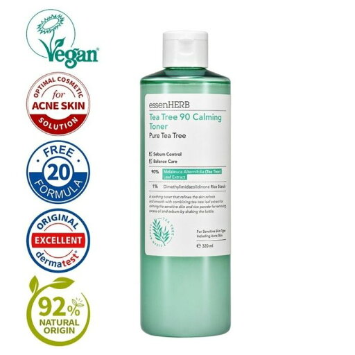 【送料無料】essenHERB ティーツリー 90 カーミング トナー 320mL【韓国製】 【送料無料】essenHERB ティーツリー 90 カーミング トナー 320mL【韓国製】
