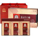 KOREAN RED GINSENG TONIC 6年根紅参を丹念に煎じた製品であなたの健康な一日を応援します。 6年根紅参濃縮液を主原料としてシャクヤク、トウキなどの6種類の植物性原料(副原料)を科学的に組み合わせた健康機能食品です。 機能性が認められた健康機能食品:免疫力増進、疲労改善、血小板凝集抑制による血液の流れ、記憶力改善、抗酸化に役立つ健康機能食品です。 最適な土壌と気候条件で栽培した6年根紅参を丹念に煎じた紅参製品です。 厳選された副原料:シャクヤク、トウキ、スクジファン、キバナオギ、甘草、真皮とともにナツメ、クコの実、濃縮液(副原料)など厳格な品質管理を通過した原料のみを使用して作った紅参製品です。 こんな方が召し上がるといいですよ！ 疲労感で集中健康管理が必要な方! 濃い紅参の気運を感じたい方! 頻繁な夜勤、ストレス、疲労などで疲れている会社員! 免延力が落ちて強化させたい方! 両親や知人に気軽にプレゼントをしようとする方! 疲れやすく健康管理が必要な方! 家族全員の健康増進及び体力維持に助けが必要な方! 【商品情報】 商品名 : 正官庄 6年根 高麗人参 紅参真乾 製品タイプ : 紅参製品(健康機能食品) 包装単位別容量·数量 : 1200ml(40ml*30個) 【摂取量及び摂取方法】 1 日 1 回 1 包(40ml)を摂取してください。 開封後は変質することがありますので、すぐに摂取してください。 【摂取時の注意事項】 特異体質及びアレルギー体質の場合、成分を確認してから摂取してください。 植物成分などで沈殿物ができる場合がありますが、製品の品質や機能に異常はありませんので、よく振ってお召し上がりください。 医薬品(糖尿病治療剤、血液抗凝固剤)を服用する際は、摂取に注意してください。 この製品は牛乳、大豆、小麦を使用した製品などの製造施設で製造しています。 特異体質、特定疾患のある方は事前にチェックしてください。 過剰摂取時に問題が発生することがあります。 【保存方法】 直射日光を避けて涼しい場所に保管してください。 注意事項 ・当店でご購入された商品は、原則として、「個人輸入」としての取り扱いになり、全て韓国からお客様のもとへ直送されます。 ・個人輸入される商品は、全てご注文者自身の「個人使用・個人消費」が前提となりますので、ご注文された商品を第三者へ譲渡・転売することは法律で禁止されております。 ・通関時に関税・輸入消費税が課税される可能性があります。課税額はご注文時には確定しておらず、通関時に確定しますので、商品の受け取り時に着払いでお支払いください。 詳細はこちらご確認下さい。 ＊色がある場合、モニターの発色の具合によって実際のものと色が異なる場合がある。