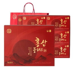 【6年根 韓国 紅参濃縮液 】韓蔘人 紅参濃縮液 紅参プラス 50ml x 30個(総容量 1500ml)+ショッピングバッグ【送料無料】