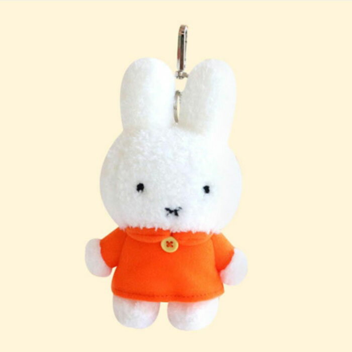 【送料無料】 ミッフィー スタンディング 人形 オレンジ色 キーリング バッグ ポーチ バッグチャーム ..
