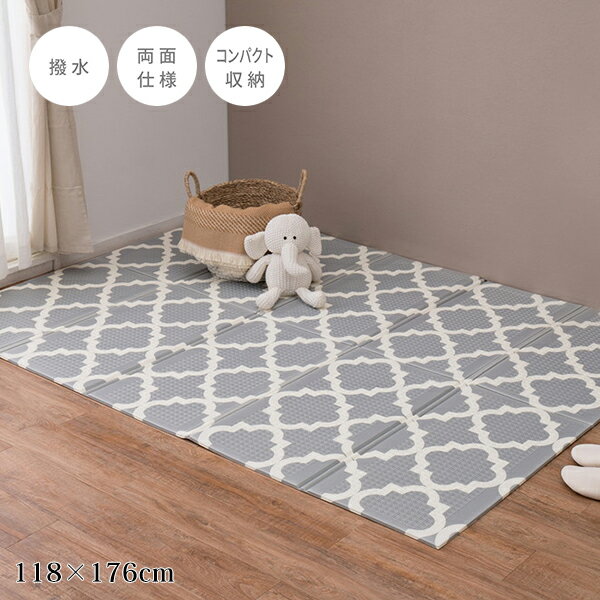 【P5倍！14日10時-16日23:59】【直送】コンパクトに折りたためるプレイマット(118×176)｜姫系 かわいい クラシック ガーリー アンティーク風 ロリータ