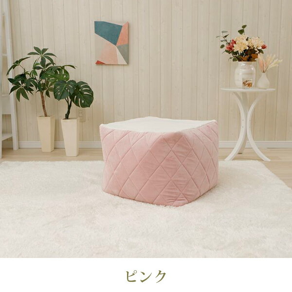 【直送】くすみパステルカラーのビーズクッション/M|姫系 かわいい クラシック ガーリー アンティーク風 ロリータ [3]