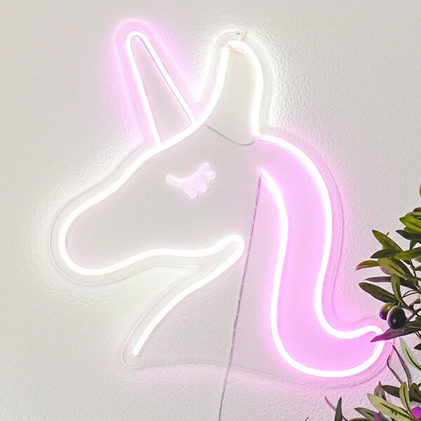 【P5倍！30日限定】LEDネオンライト/ユニコーン｜姫系 かわいい クラシック ガーリー アンティーク風 ロリータ