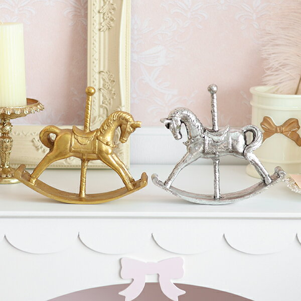 【P5倍！20日-27日1:59】ロッキングホースオブジェ