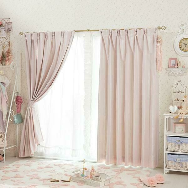 【直送】カーテン/リボンテープ調(遮光なし・100×215)可愛い カワイイ 姫系家具 プリンセス 姫インテリア ロマンティック お姫様 おしゃれ|姫系 かわいい クラシック ガーリー アンティーク風 ロリータ [2]