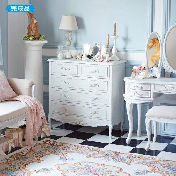 Rakuten - 【直送】クラシカルチェスト 小 Loire(ロワール) 姫系 かわいい 可愛い カワイイ 姫系家具 プリンセス 姫インテリア ロマンティック お姫様 おしゃれ｜姫系 かわいい ロマプリ クラシック アンティーク風 新生活