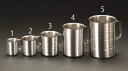 【6/1はP2倍!】エスコ(ESCO) 1000ml 計量カップ(ステンレス製) EA991KR-3(4)