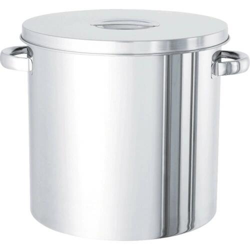 【直送】【代引不可】 日東金属 ステンレスタンク ストレート貯蔵用タンク(フタ付) 80L ST-47