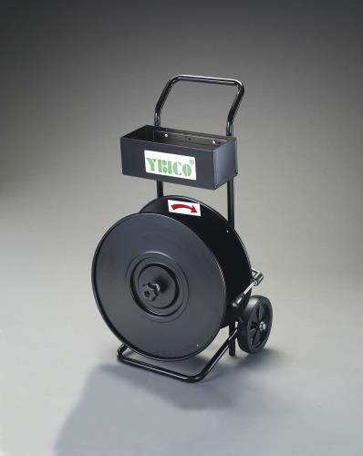 ≫ 商品詳細 ≪●工具トレー付●ドラムサイズ…φ500mm●カゴサイズ(外寸)…350(W)×155(D)×130(H)mm●適合…ロール芯：内径200mm・幅200mmロール外径：495mm以下バンド幅：40mm以下●材質…スチール、プラスチック●PPバンド(別売)…EA628PL-21A、22A●重量…8.0kg●サイズ…500×1000(H)mm※画像は代表イメージです。