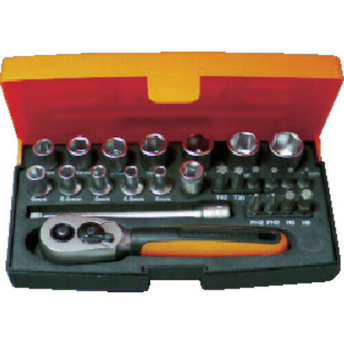 BAHCO(バーコ) 1/4 ソケットレンチセット SL25