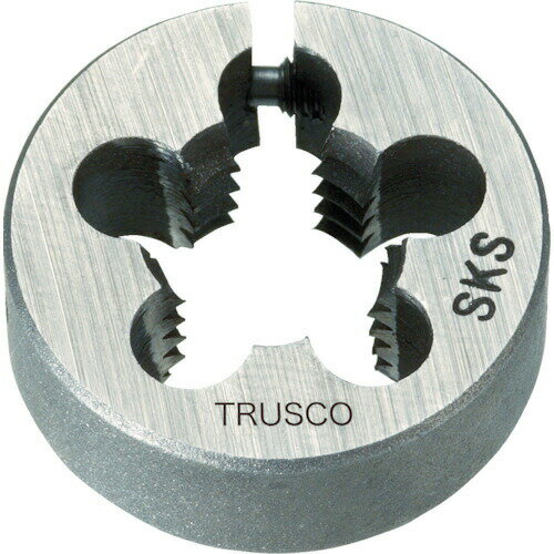【メール便対応】TRUSCO(トラスコ) 丸ダイス 25径 ユニファイねじ 3/8UNF24 (SKS) T25D-3/8UNF24