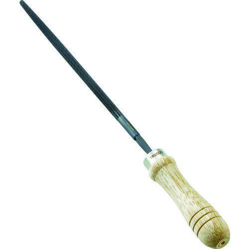 TRUSCO(トラスコ) 鉄工用ヤスリ 木柄付 丸 中目 刃長150 TMA150-02-S