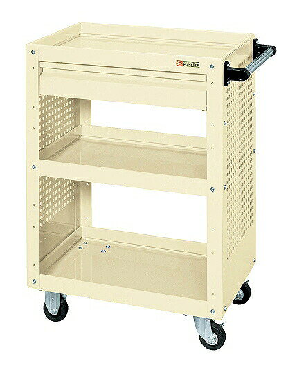 【11/25はP3倍】【直送】サカエ(SAKAE) ニューCSスーパーワゴン(ゴム車・引出し・パンチングP付) CSWA-..