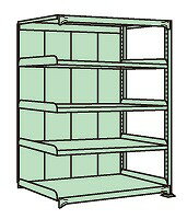 【直送】サカエ(SAKAE) ラークラックパネル付（150kg／段・連結・5段タイプ） PRLG-2315R