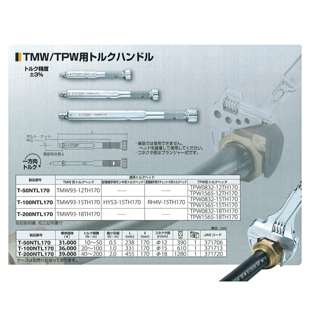 ȥå׹(TOP) TMW/TPWѥȥ륯ϥɥ T-50NTL170