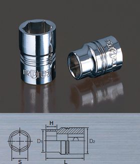 nepros(ネプロス/KTC) 6.3sq.ソケット12mm NB2-12