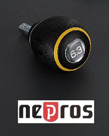 【6/1最大P5倍・400円クーポン】nepros(ネプロス/KTC) 6.3sq.スタッビドライバ型ハンドル NBD12SS