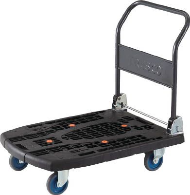 【1日はP3倍!400円クーポン】【別途送料】TRUSCO(トラスコ) 樹脂台車 カルティオビッグ 折畳 900X600 黒 MPK-906-BK