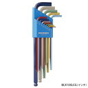 【6/1はP3倍! 400円クーポン】BONDHUS(ボンダス) カラーガード・L-レンチ エクストラロング インチ セット13本組(0.050-3/8) BLX13XLCG(4)