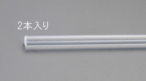 エスコ(ESCO) φ3x1000mm アクリル丸棒(透明 2本) EA440DM-3