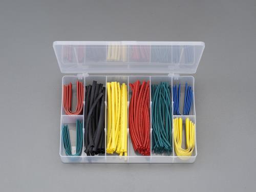 【11/25はP3倍】エスコ(ESCO) 熱収縮チューブセット(カラフル/125ピース) EA944BH-12