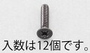 【4/25はP3倍】【メール便対応】エスコ(ESCO) M5x10mm 皿頭小ねじ(ステンレス/黒色/12本) EA949TF-510