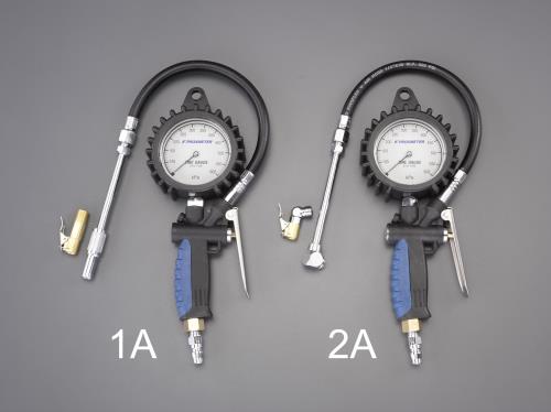 エスコ(ESCO) 50- 600kpa タイヤチャック＆ゲージ(小型チャック) EA123CJ-2A