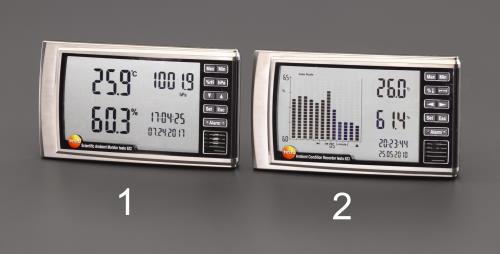 エスコ(ESCO) デジタル最高最低温度・湿度・気圧計 EA742CD-1
