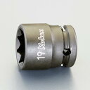 【4/25はP3倍】エスコ(ESCO) 1/2 DR/15mm インパクト八角ソケット(二重四角) EA164DN-215