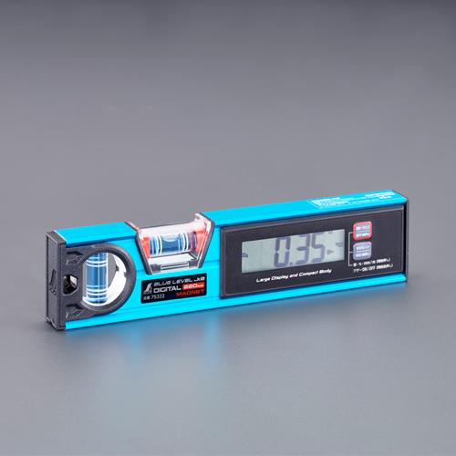 エスコ(ESCO) 220mm 充電式デジタルアルミレベル(マグネット付/防水) EA721K-72