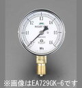 エスコ(ESCO) 60mm/0-1.0MPa 圧力計(耐脈動圧形) EA729GK-10(4)