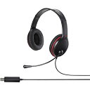 【5/25はP3倍!】BUFFALO(バッファロー) 両耳ヘッドバンド式ヘッドセット USB 大型ドライバー搭載 ブラック BSHSHUS300BKZ