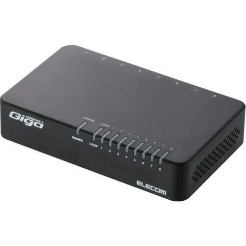 ELECOM(エレコム) 1000BASE-T対応スイッチングハブ EHC-G08PA2-B