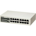 【5/15はP2倍!】BUFFALO(バッファロー) 10/100M スイッチングHub 金属筐体/電源内蔵モデル 16ポート LSW3-TX-16NSR(2)