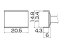 【400円オフクーポン】白光(HAKKO) こて先 トンネル 13.4×20.5 T12-1009