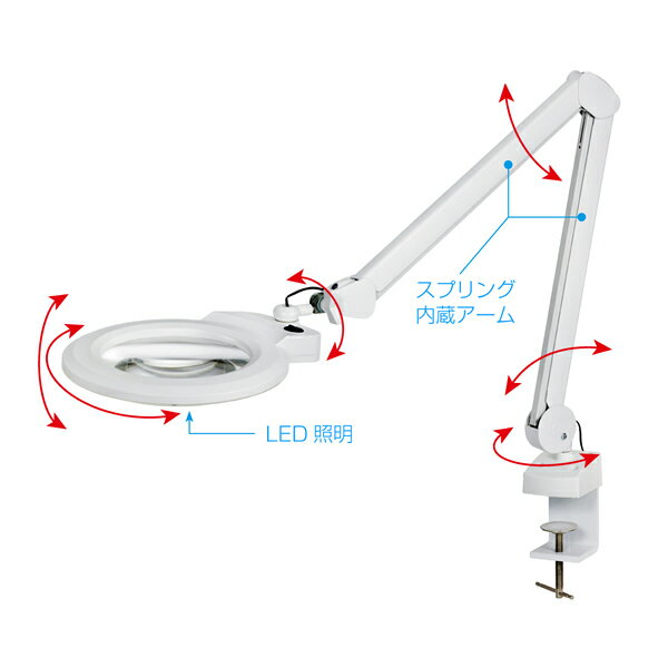 ホーザン(HOZAN)　LEDアームルーペ　L-679 1