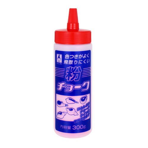 ≫ 商品詳細 ≪ 【仕様】 ●内容量…300g ●色…赤 ●サイズ…φ60×195mm ●重量…330g ●材質…チョーク：炭酸カルシウムボトル：PP ●飛び散りにくく、線が引きやすい重質粉を使用しています。 ●マーキング線が付きやすく、消しやすいのも特徴です。 ●密閉容器で湿度などによる粉チョークの変質を防ぎます。 ※画像は代表イメージです。 ※注意事項：お使いのモニターの発色具合によって、実際のものと色が異なる場合がございます