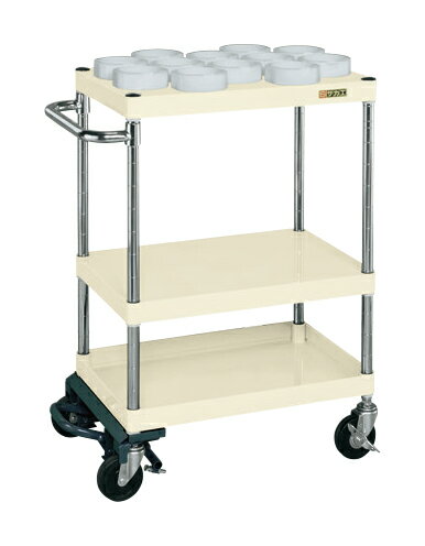 【1日はP3倍!400円クーポン】サカエ(SAKAE) ツーリングワゴン(パールワゴンタイプ・フットブレーキ付) CSP-S21RBRAI