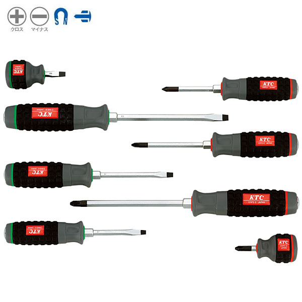 KTC(京都機械工具) 樹脂柄ドライバセ